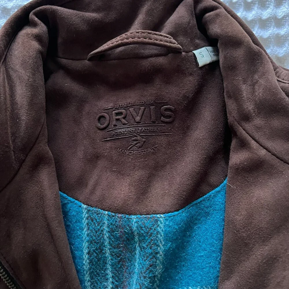 NWOT Orvis Suede Padded Vest - Picture 3 of 7